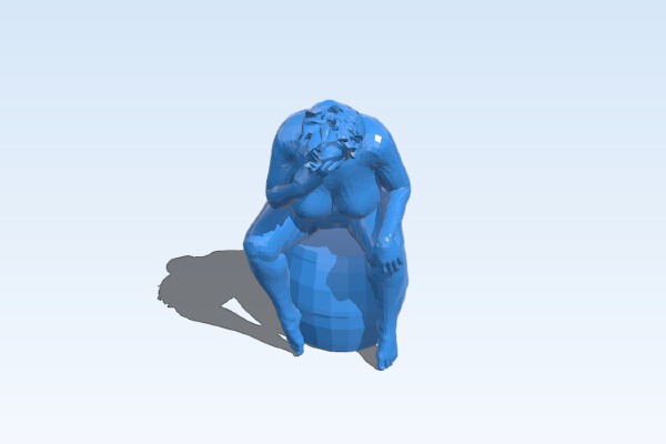 ruben`s thinker | 3d print model