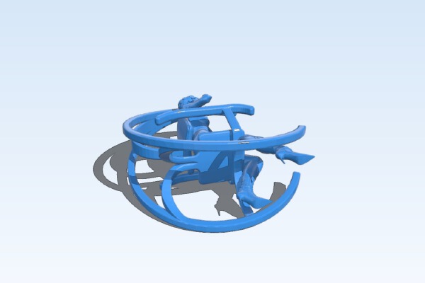 Girl rocking chair | 3d print model