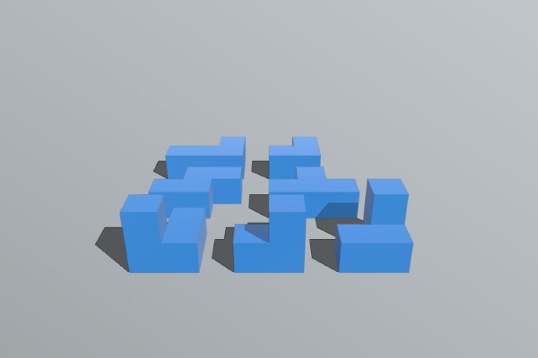 Customizable Soma cube puzzle | 3d print model