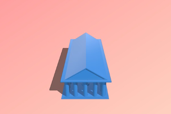 Temple of Zeus | 3d print model