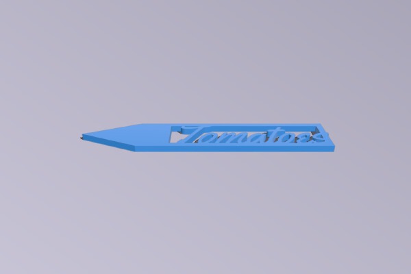 My Customized Parametric Garden Stake | 3d print model