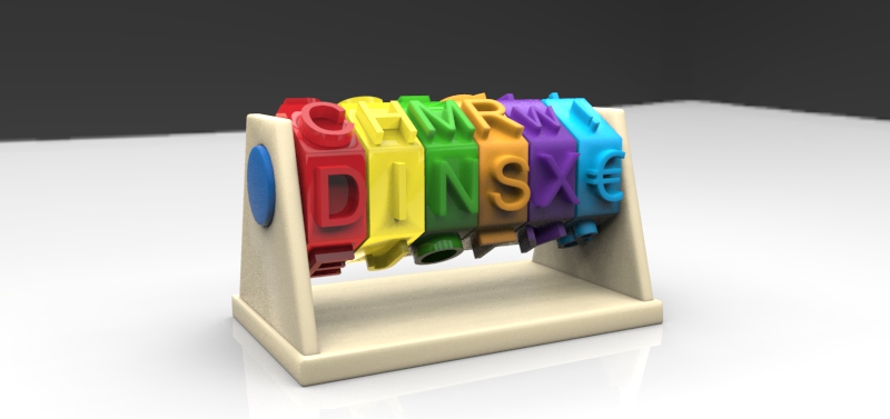 Learn  alphabet | 3d print model