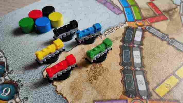 Ticket to Ride - Train Player Counter | 3d print model