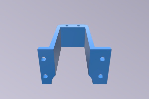 Upright 1_10 Servo Mount Bracket Holder | 3d print model