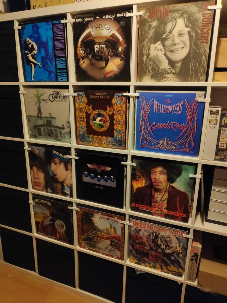 Vinyl lp support for ikea kallax