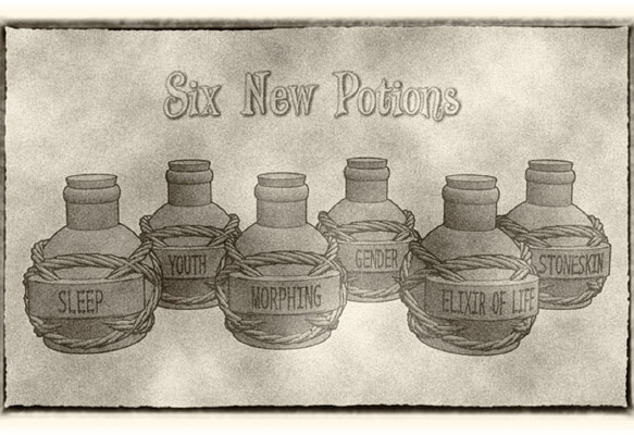 Potion Flasks and Bottles (Pack 3) For Dungeons & Dragons, Pathfinder and Other Fantasy Tabletop Games | 3d print model
