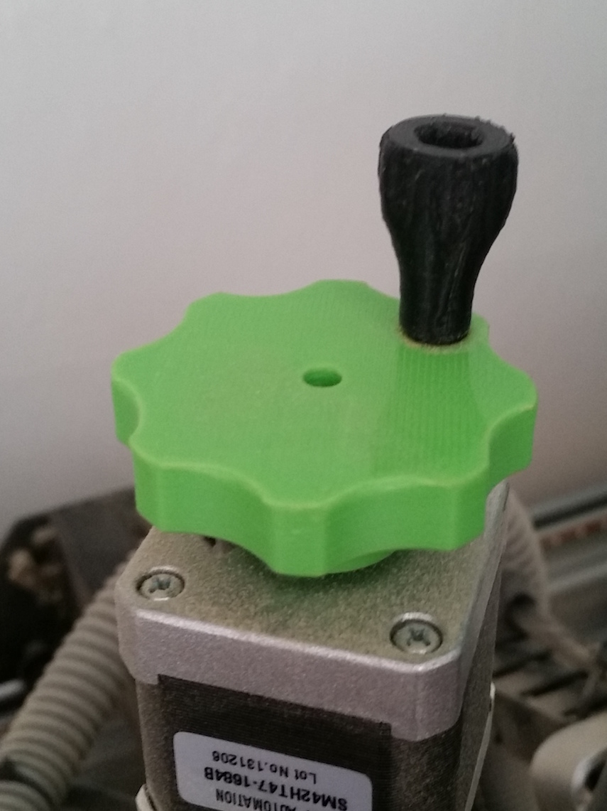 Stepper Knob with Crank for 5mm Shaft