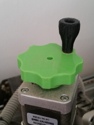 Stepper Knob with Crank for 5mm Shaft | 3d print model