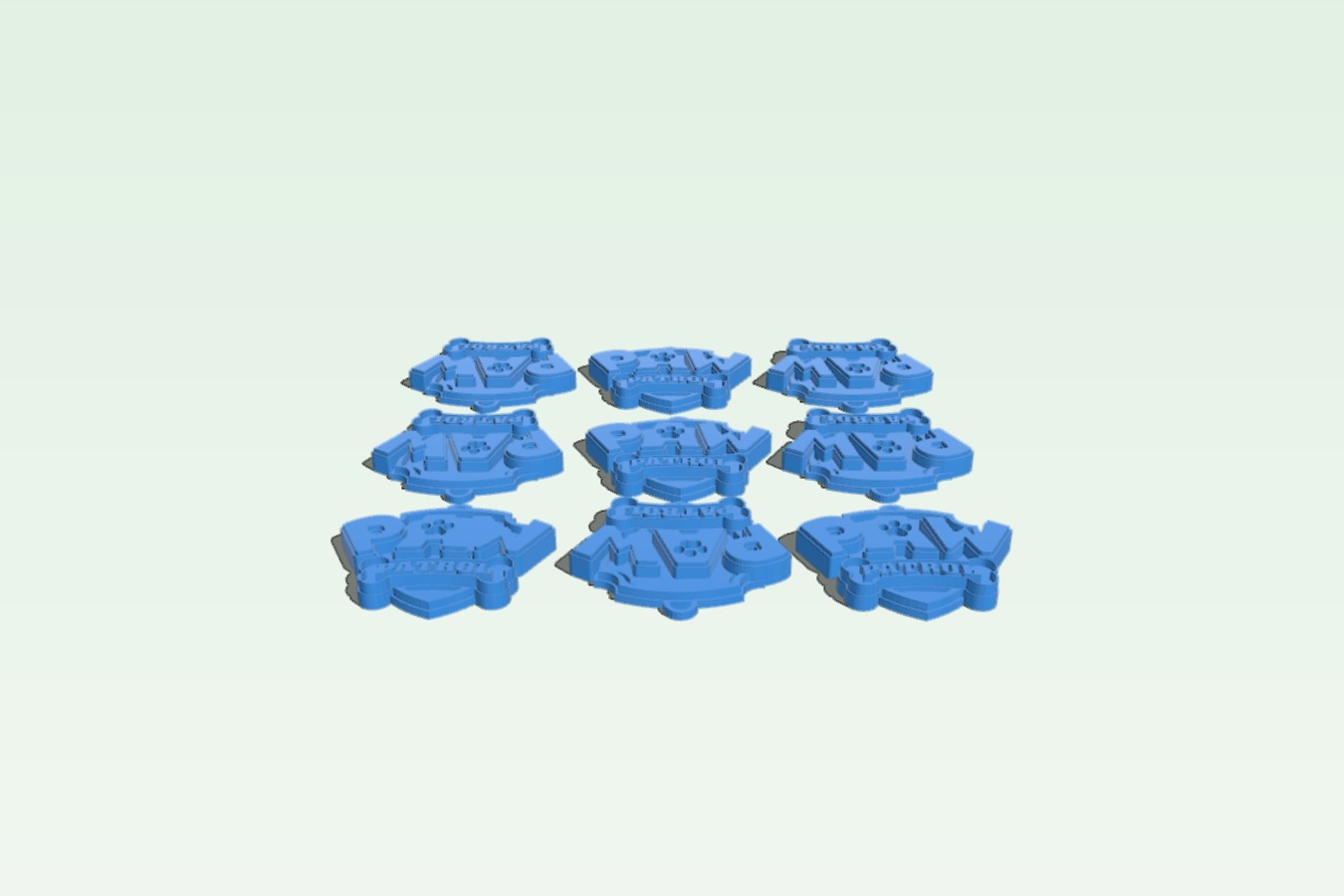 Multicolor Paw Patrol Key Ring (Chaveiro Patrulha Canina)