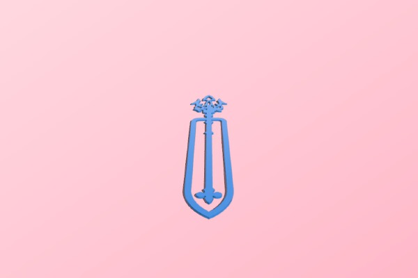 Zelda Mipha Trident Bookmark | 3d print model
