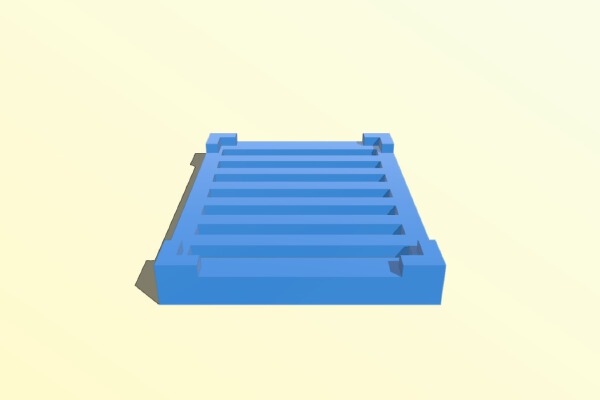 Soap Dish _ Tray with great water drainage | 3d print model
