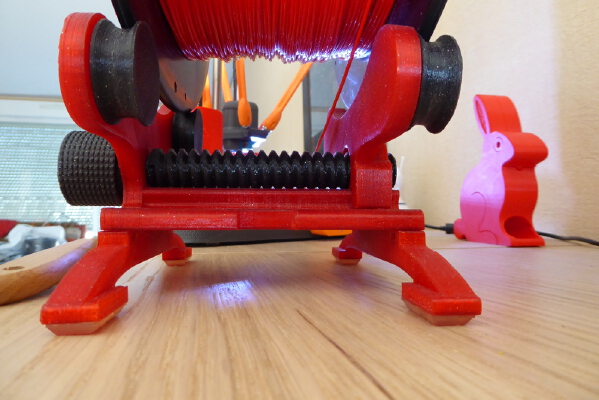 Filament Spool Holder - Bearings and custom LEGS and rollers | 3d print model