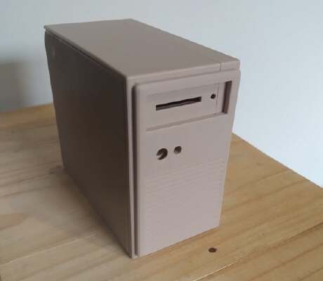 Raspberry Pi 3 B+ case - Retro tower desktop | 3d print model