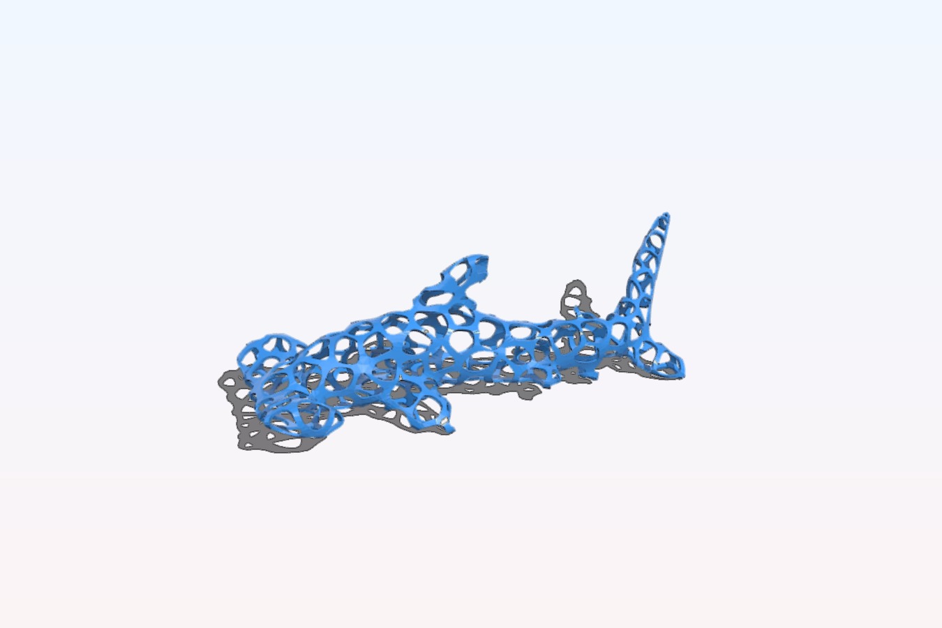 Voronoi hammerhead shark