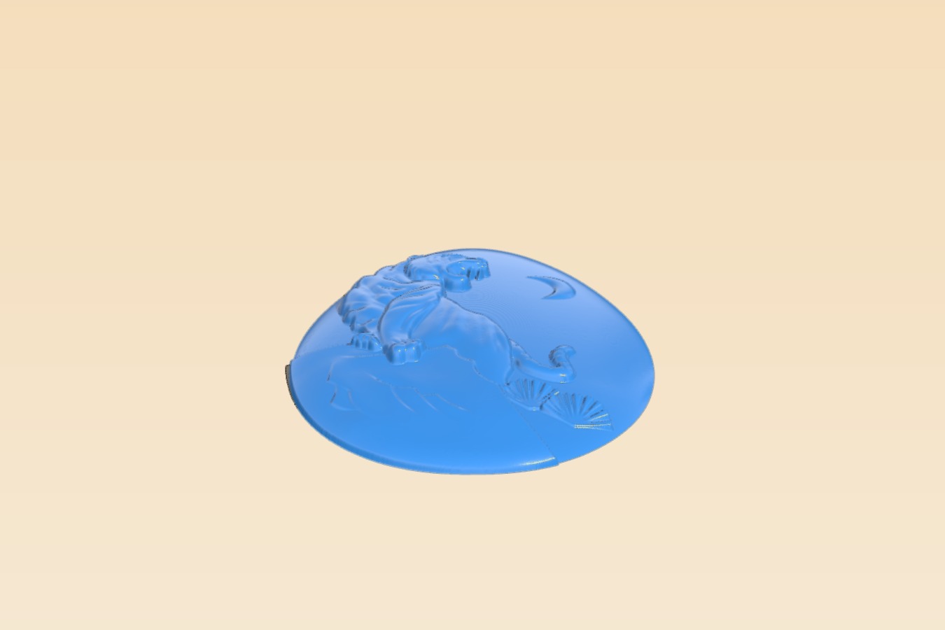 Tiger-shaped egg