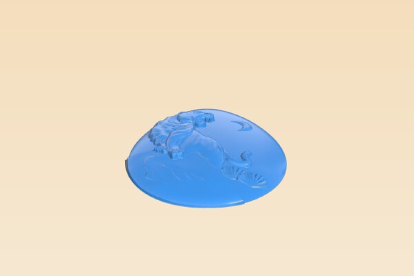 Tiger-shaped egg | 3d print model