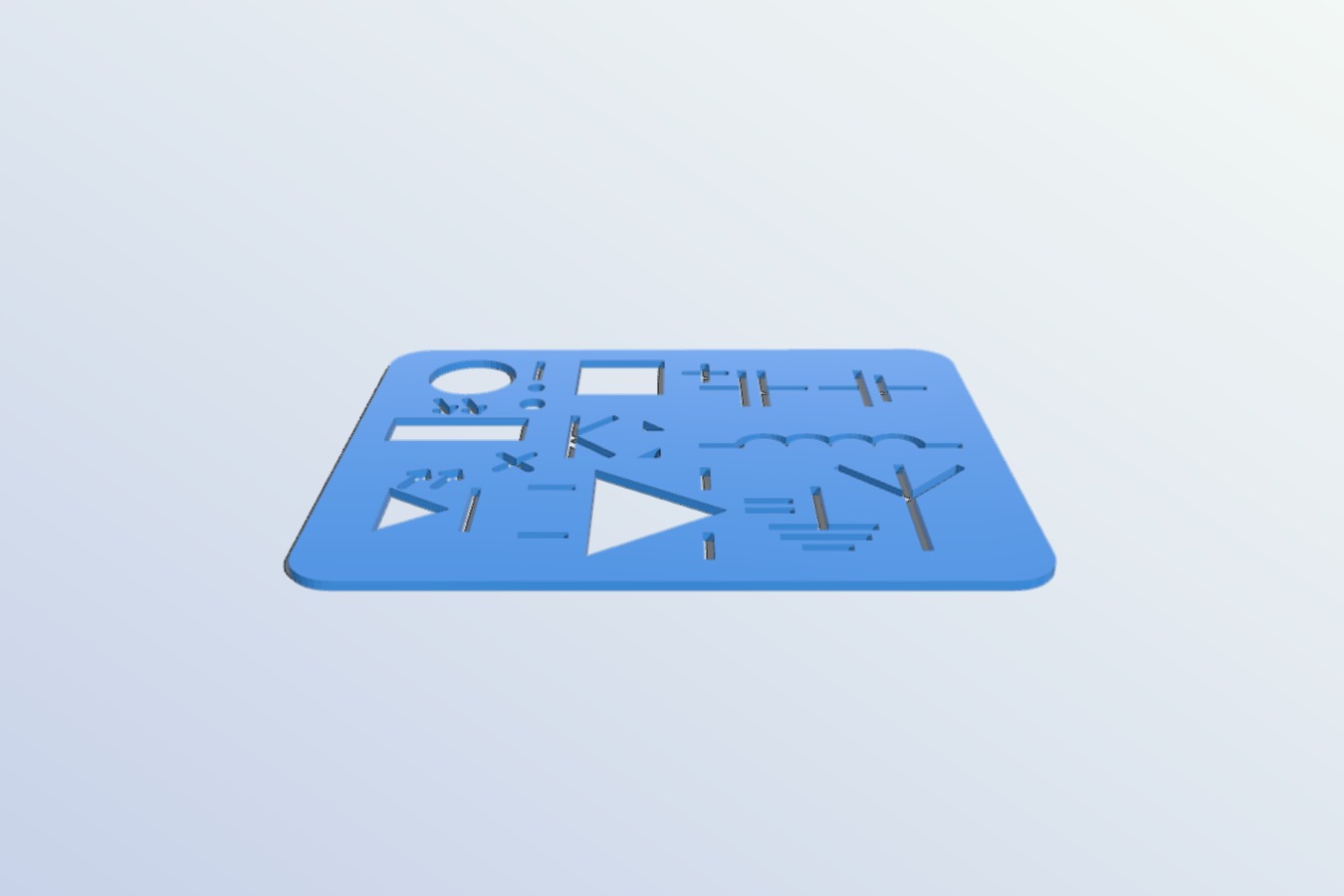 Electrical stencil