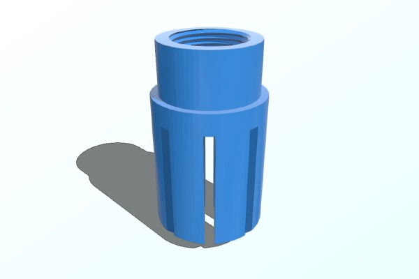 threaded airsoft muzzle brake_flash hider | 3d print model