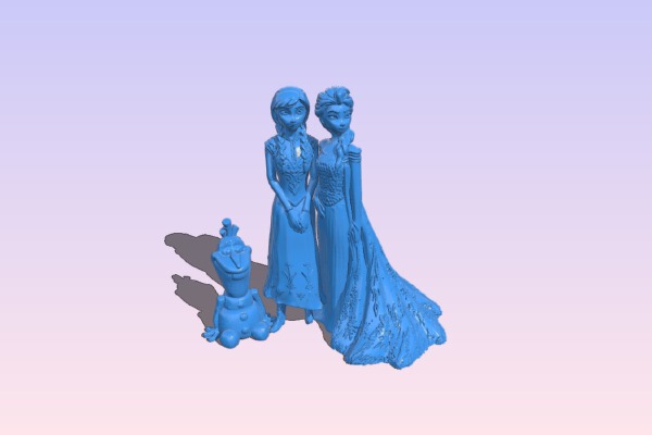 Anna Elsa Olaf from Frozen | 3d print model