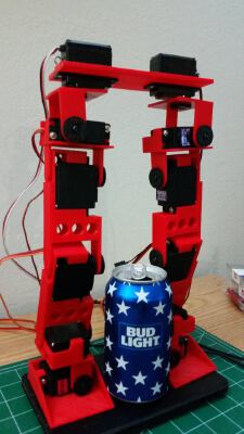 12 DOF Humanoid walking legs Bi-Ped | 3d print model