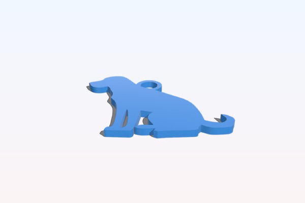 Labrador keychain | 3d print model