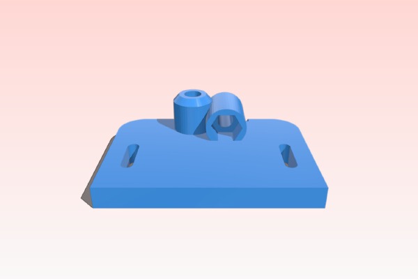 Monoprice Mini Delta Simple Topmount Spool Holder | 3d print model