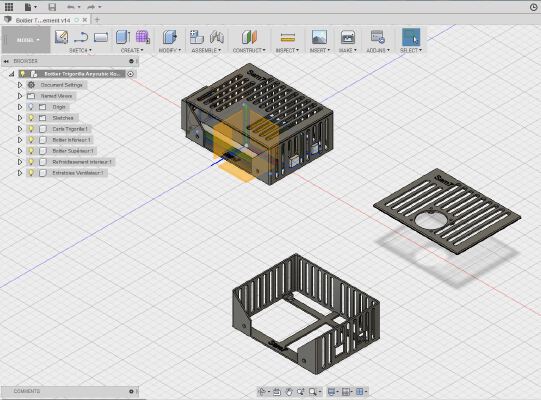 Anycubic Kossel TriGorilla controller board case | 3d print model