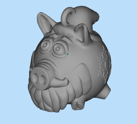 Santa pig | 3d print model