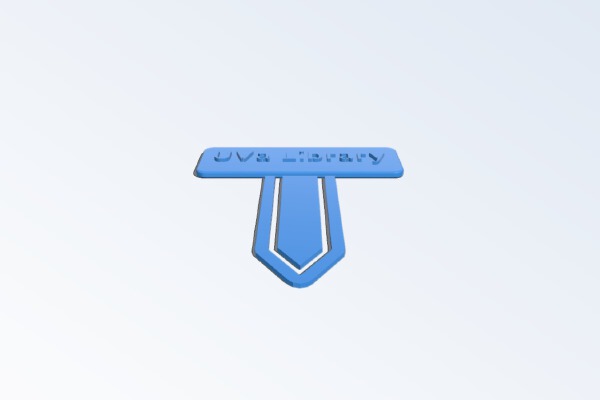 UVa Library bookmark | 3d print model