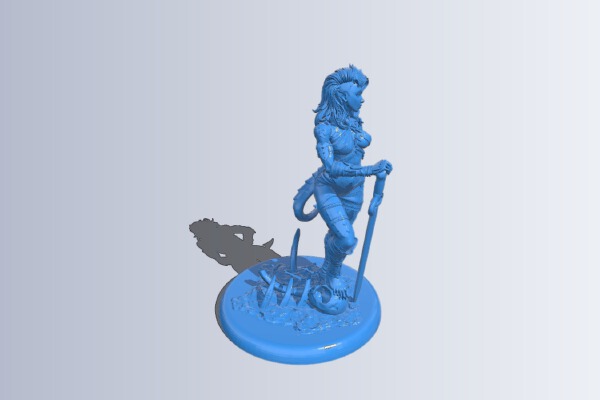 Red devil girl | 3d print model