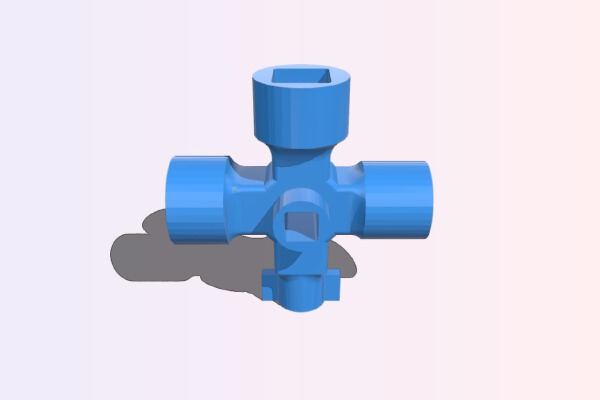 Mini-key for closet_drawer | 3d print model