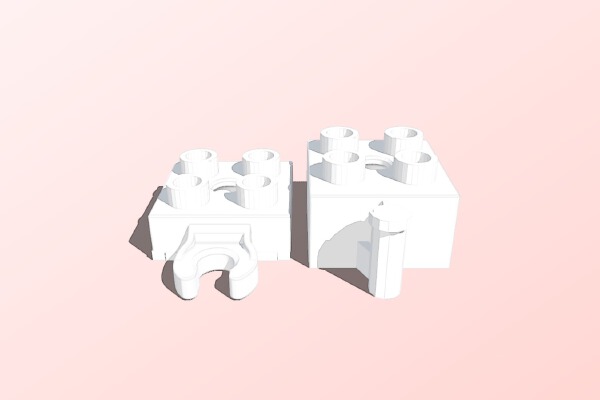 Lego duplo train couplers | 3d print model