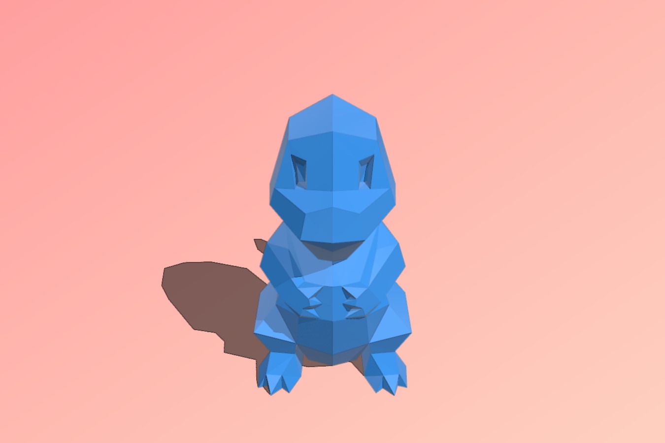 Low Poly Charmander – Pokemon