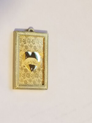 Bullion Bar bezel 1 oz gold bar frame with hoop for necklace jewelry AU PLA | 3d print model