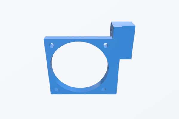 Robo 3D EZStruder carriage with part cooling fan mount | 3d print model