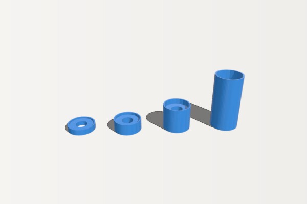 3D Printer Bed Levelling Spring Shims _ Spacers | 3d print model