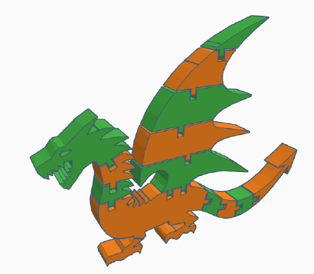 Flexi Dragon Remix | 3d print model