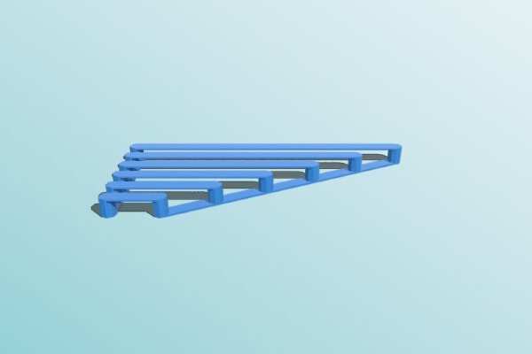 Minimal bridge test parametric | 3d print model