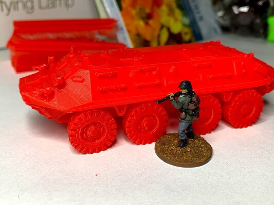 BTR-60 - breakdown, 1:72 and 1:100 remix | 3d print model