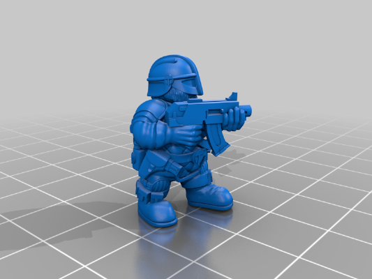 Space Dwarf Warriors | 3d print model