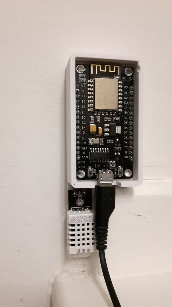 Sensor-Housing for LoLin NodeMCU V3(ESP8266) + DHT-11_22