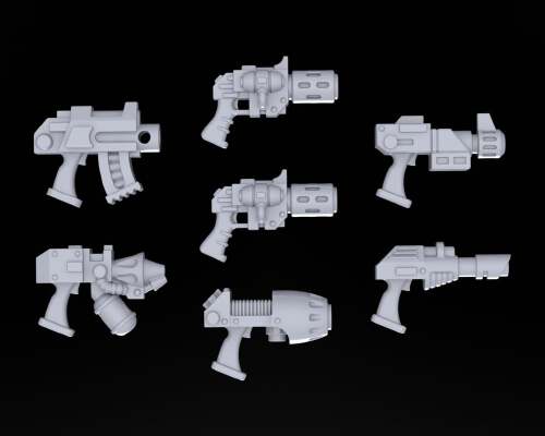 Super Soldier Hand Weapons 28mm | 3d print model