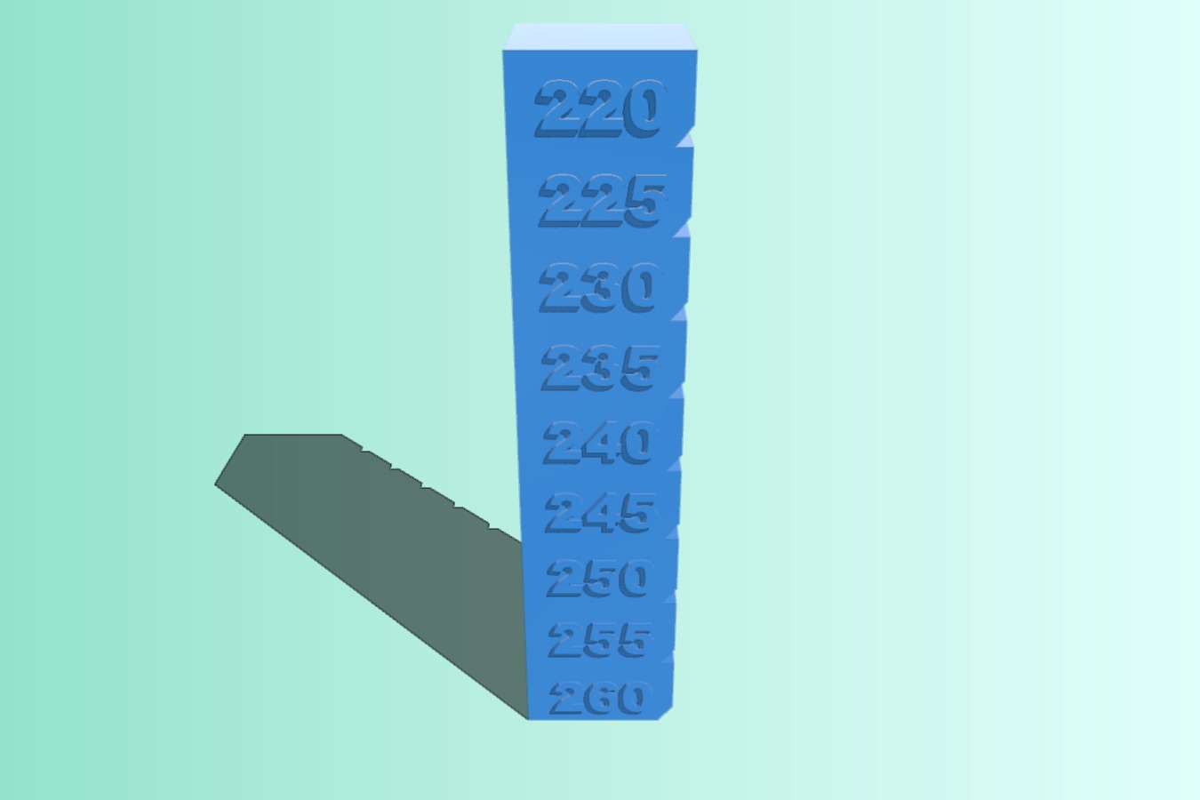 customized Temp Calibration Tower ABS