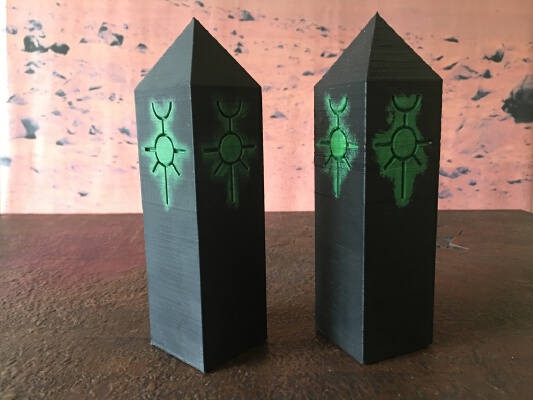 Alien Crystals Scatter Terrain For Min War games 40k Si-Fi Necron Similar | 3d print model