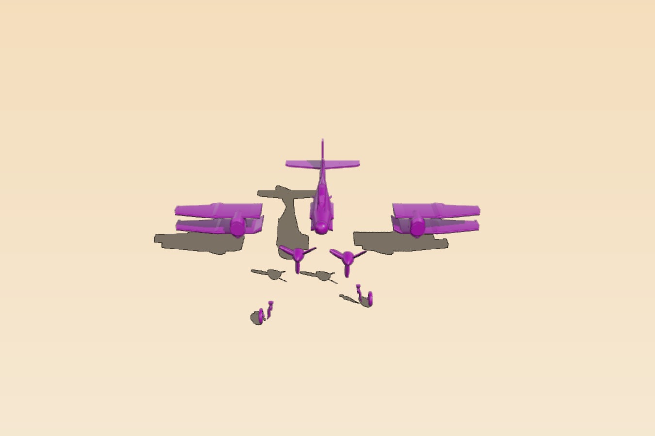 DragonFlyer Futuristic Aircraft Model