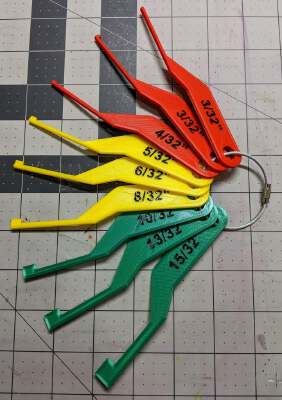 Brake Pad Lining Gauge Measuring Set | 3d print model