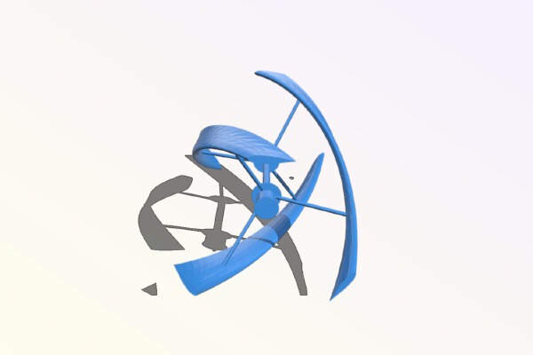 UGE VisionAIR5 Vertical Axis Wind Turbine | 3d print model