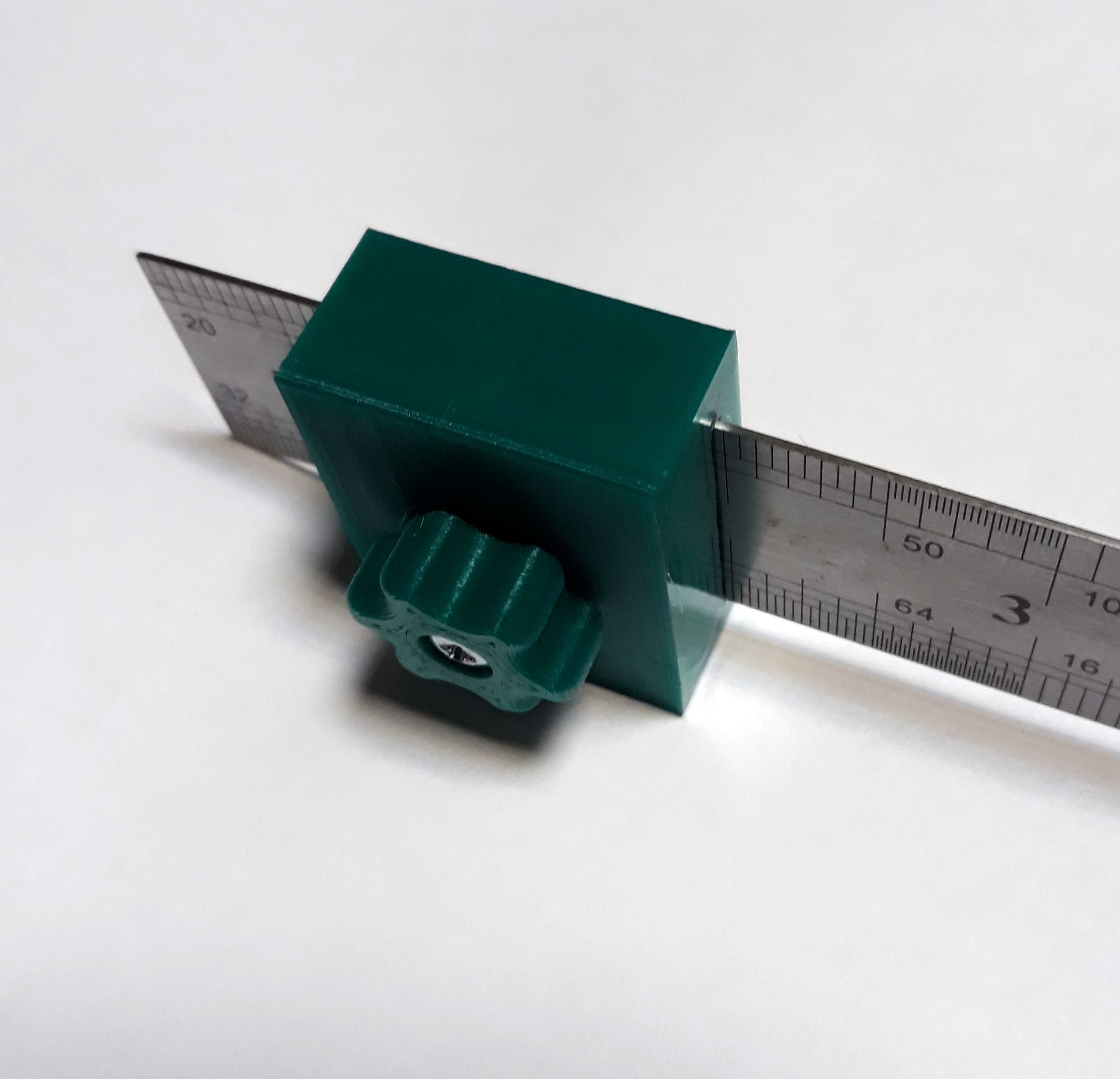 Ruler slider, fence with stop