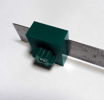 Ruler slider, fence with stop | 3d print model