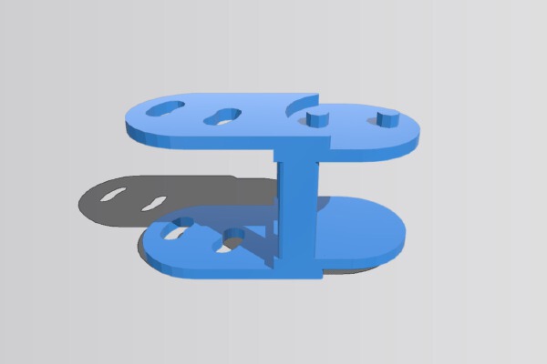 chain 18x15mm, cable carrier | 3d print model